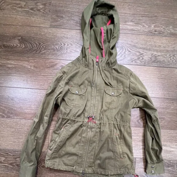 Athleta Jackets Coats Athleta Anytime Anorak Utility Canvas